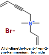 CAS#Allyl-dimethyl-pent-4-en-2-ynyl-ammonium; bromide